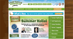 Desktop Screenshot of campkaylie.org
