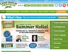 Tablet Screenshot of campkaylie.org